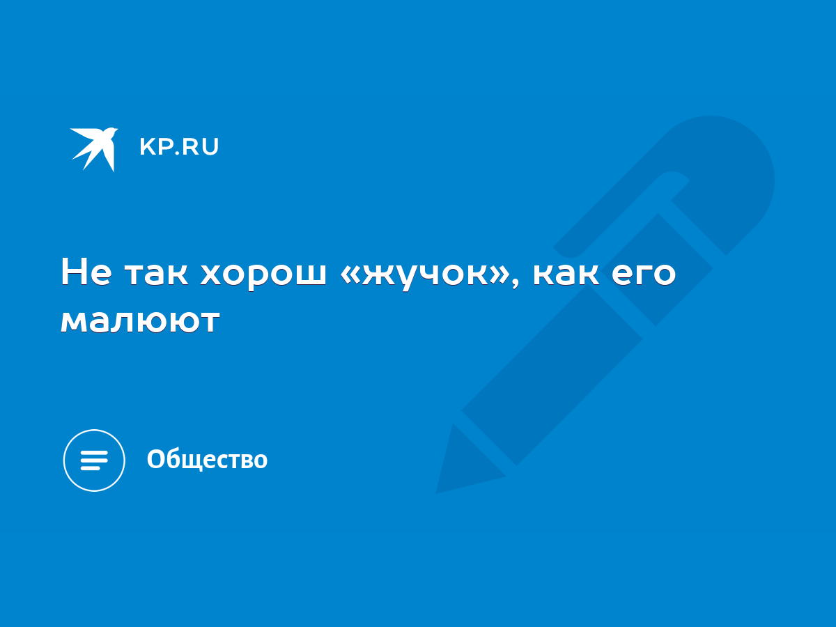 Не так хорош «жучок», как его малюют - KP.RU