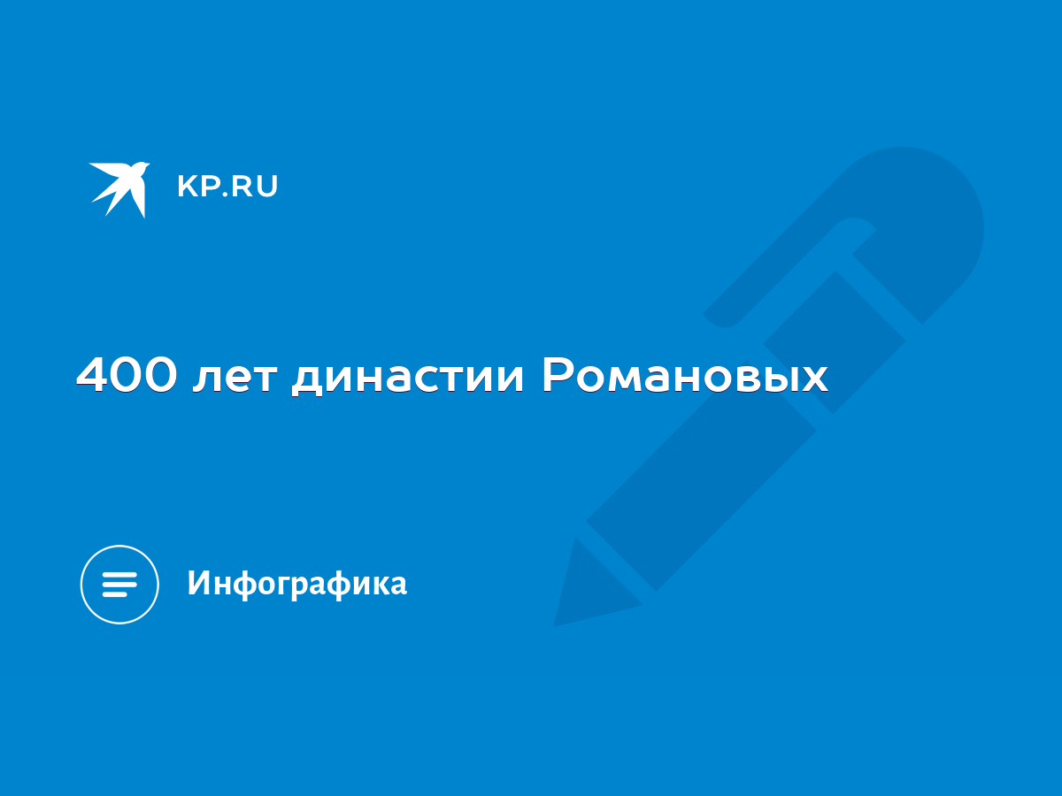 400 лет династии Романовых - KP.RU