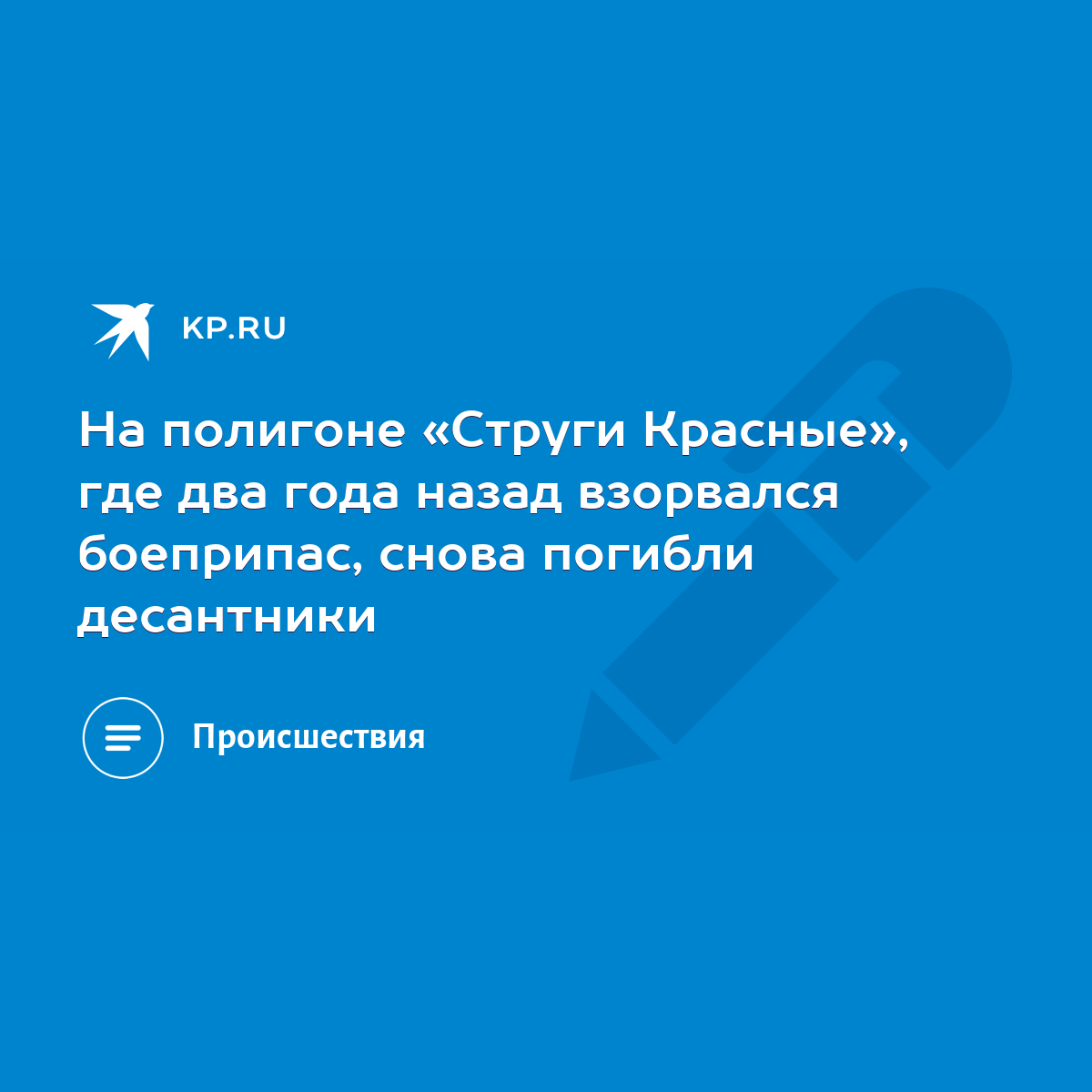 На полигоне «Струги Красные», где два года назад взорвался боеприпас, снова  погибли десантники - KP.RU