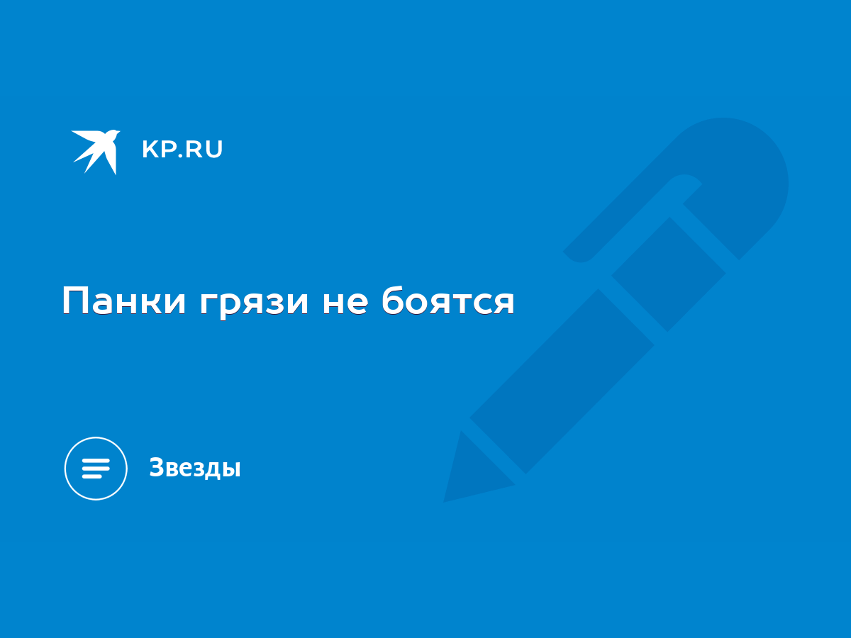 Панки грязи не боятся - KP.RU