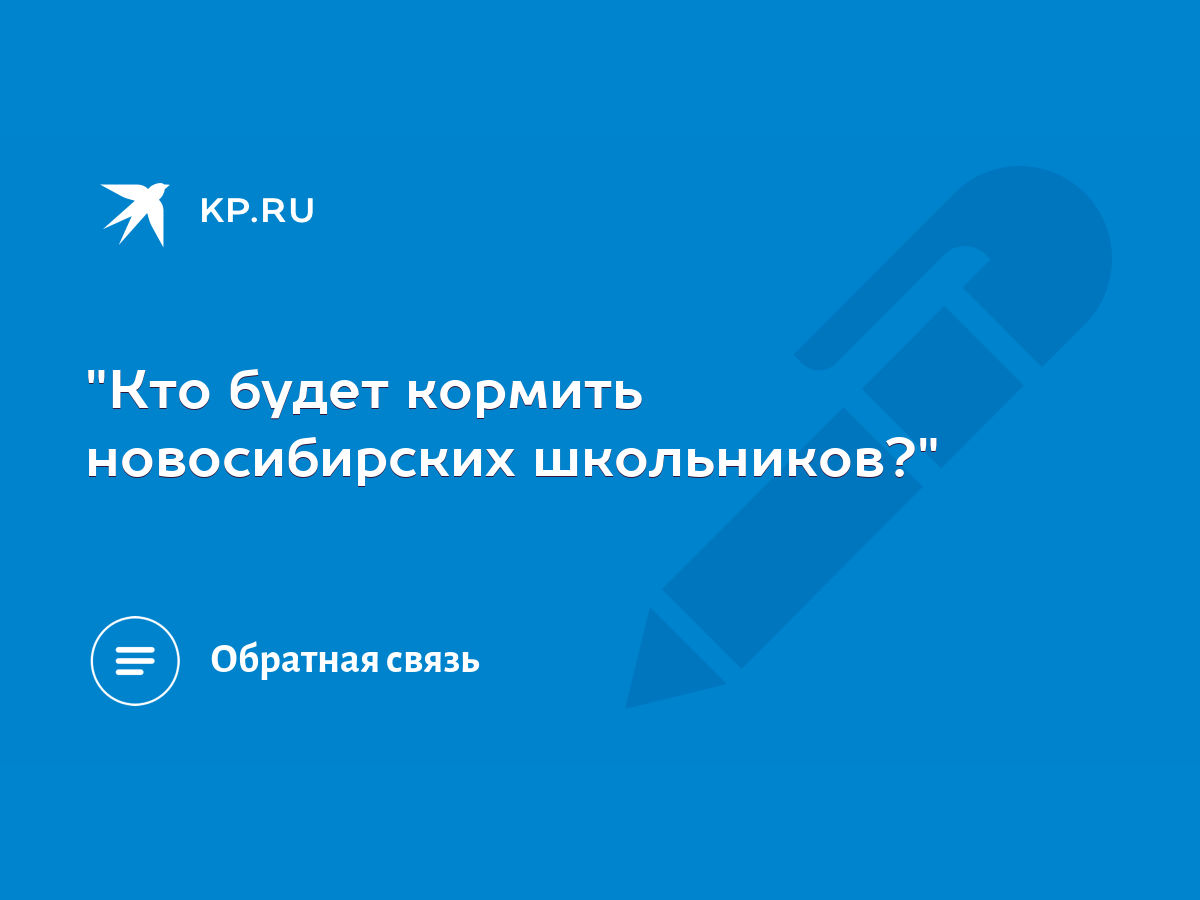 Кто будет кормить новосибирских школьников?