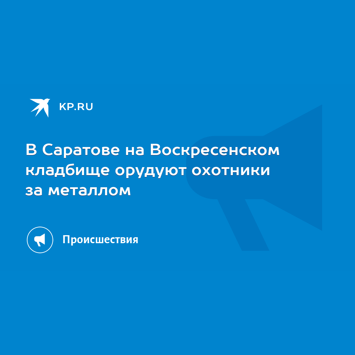 В Саратове на Воскресенском кладбище орудуют охотники за металлом - KP.RU