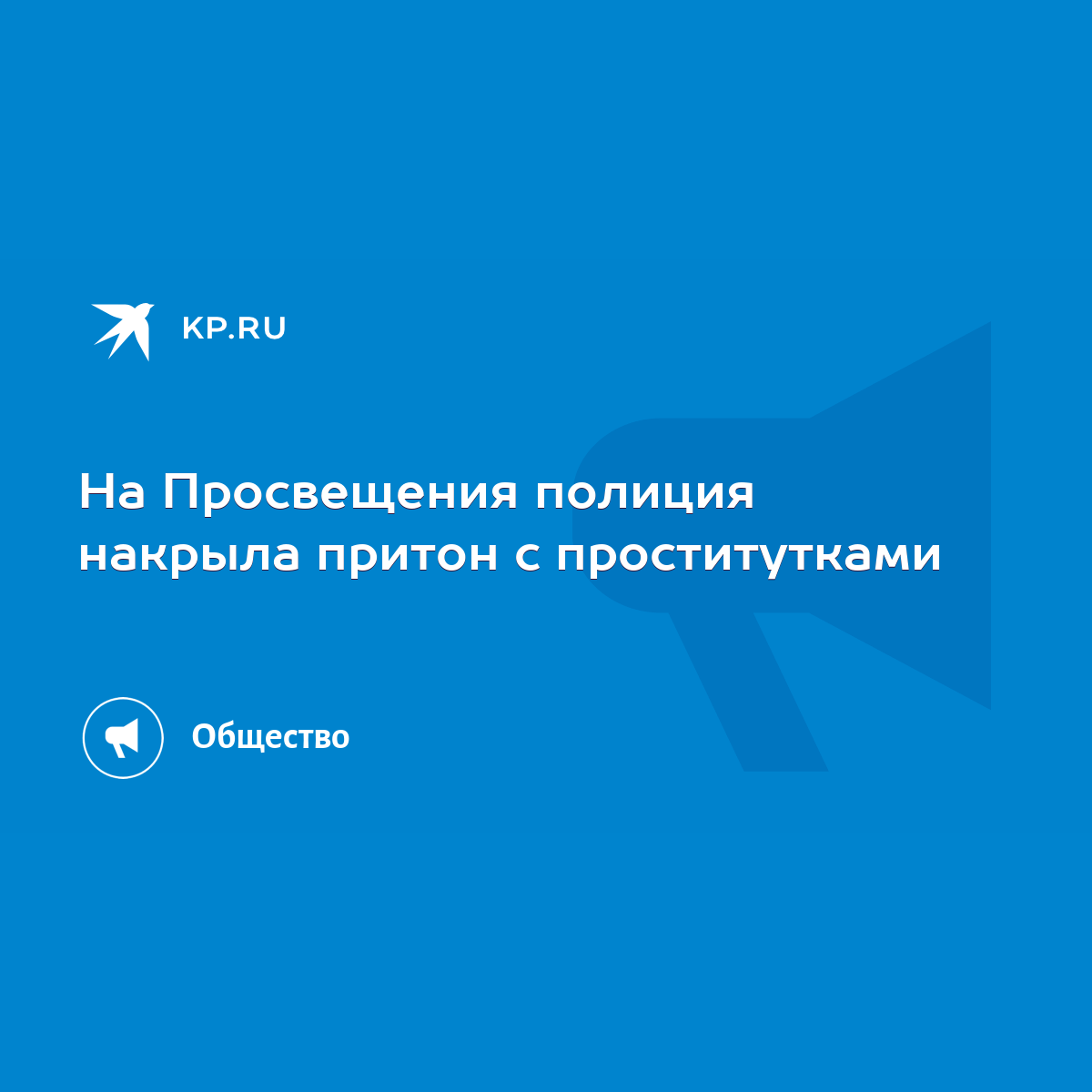 На Просвещения полиция накрыла притон с проститутками - KP.RU