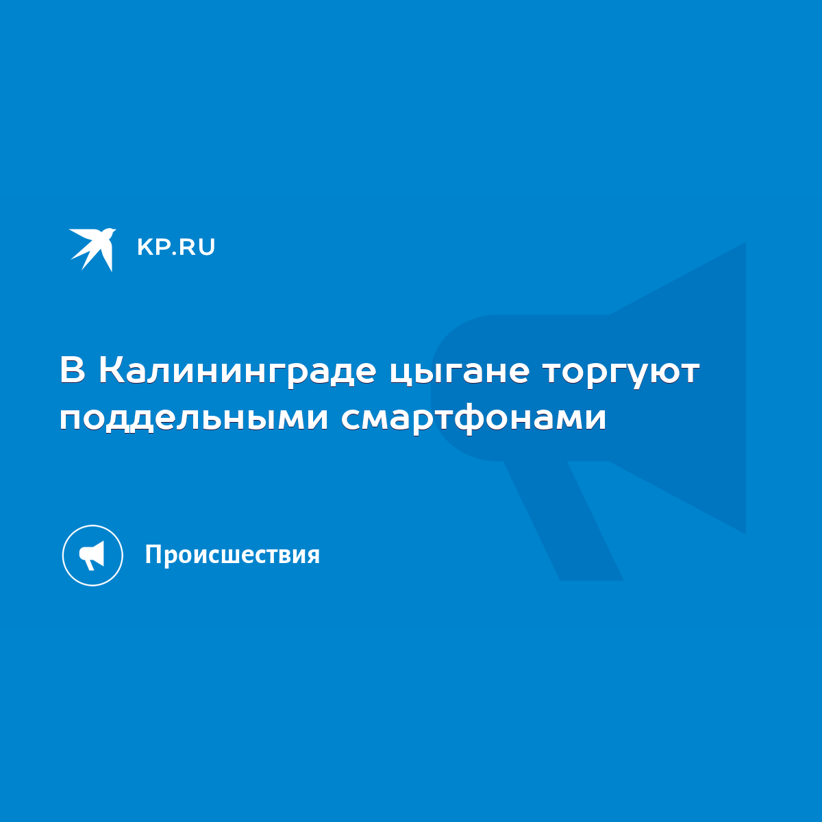 В Калининграде цыгане торгуют поддельными смартфонами - KP.RU