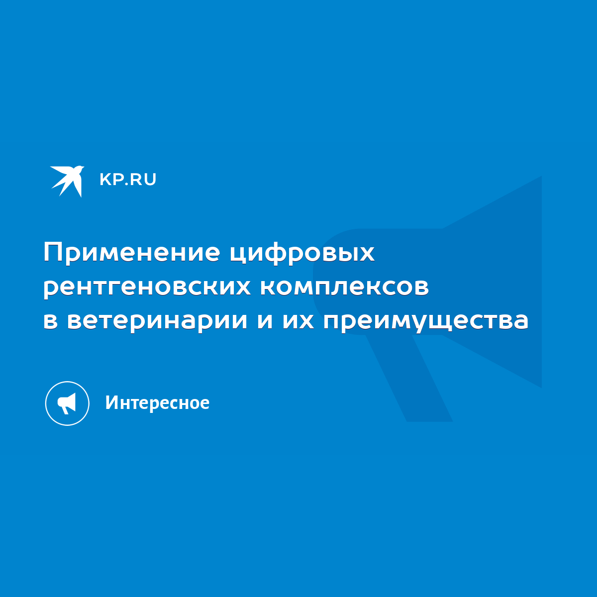 Применение цифровых рентгеновских комплексов в ветеринарии и их  преимущества - KP.RU