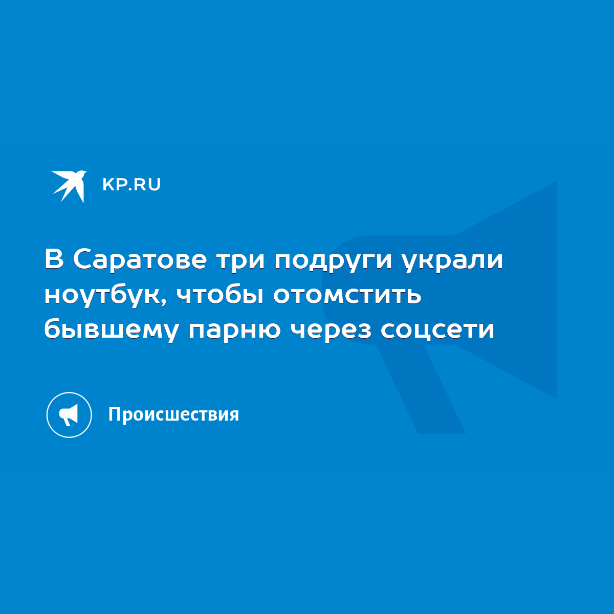 В Саратове три подруги украли ноутбук, чтобы отомстить бывшему парню через  соцсети - KP.RU