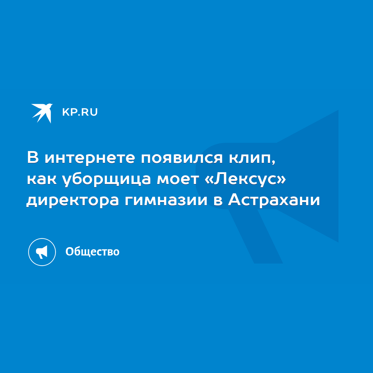 В интернете появился клип, как уборщица моет «Лексус» директора гимназии в  Астрахани - KP.RU