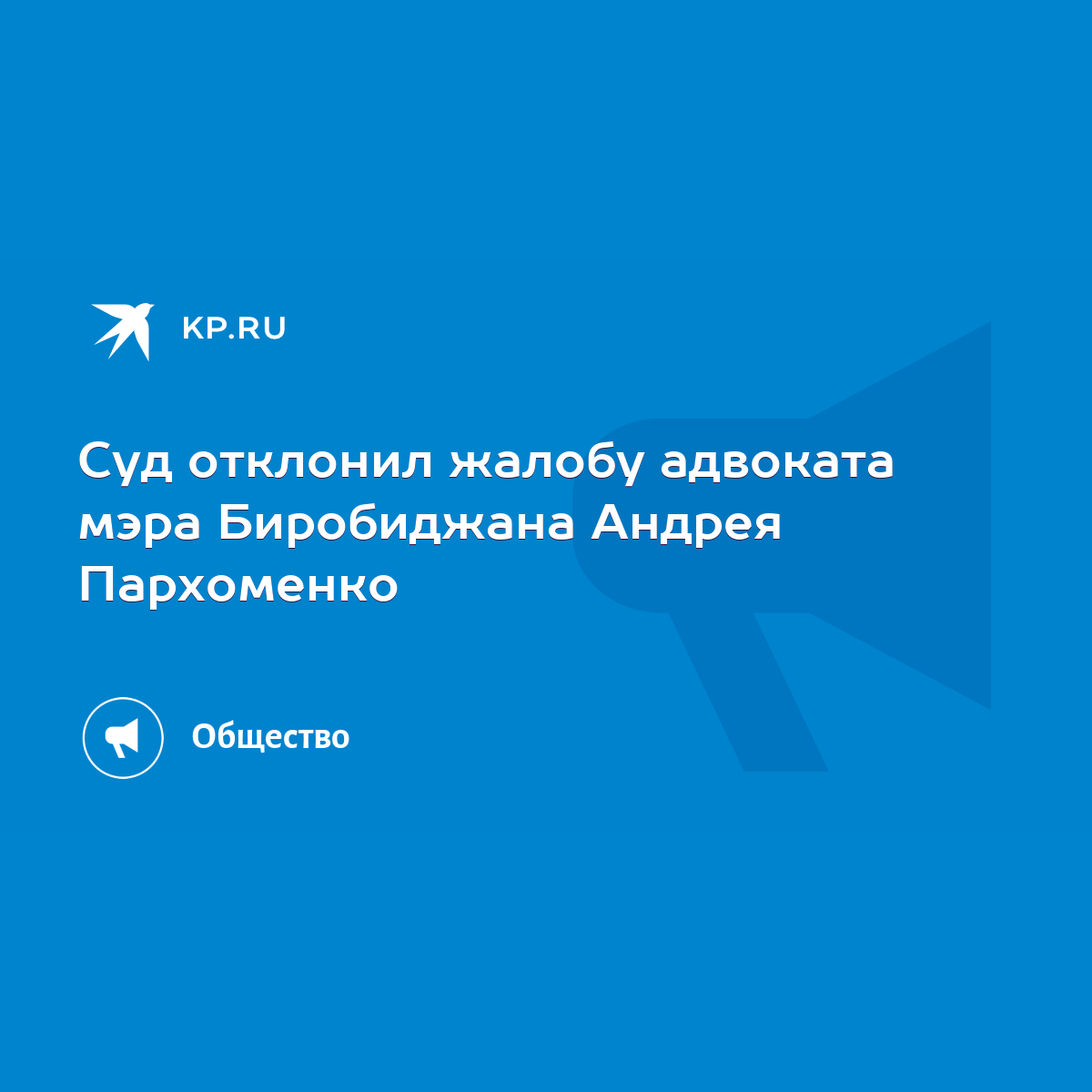 Суд отклонил жалобу адвоката мэра Биробиджана Андрея Пархоменко - KP.RU