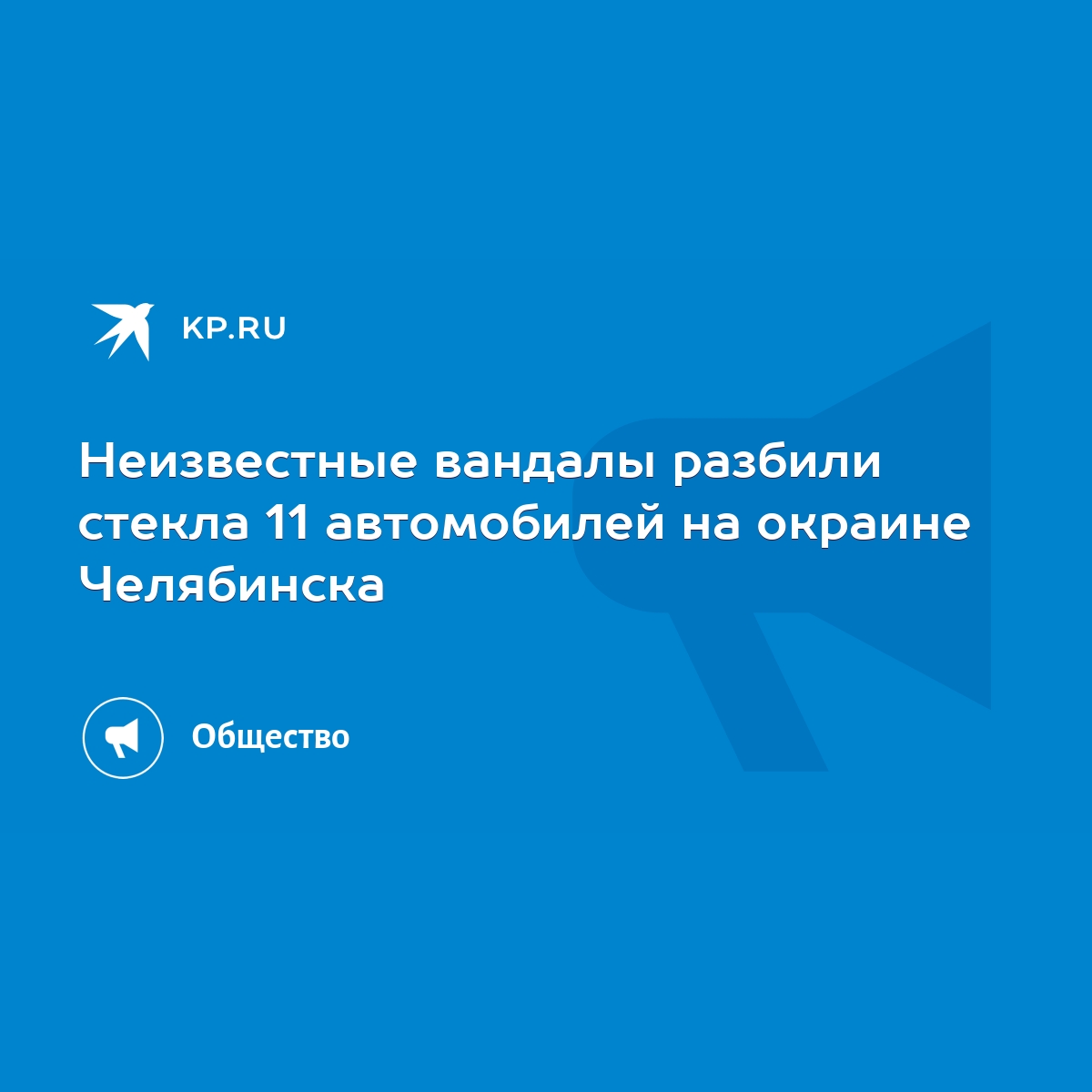 Неизвестные вандалы разбили стекла 11 автомобилей на окраине Челябинска -  KP.RU