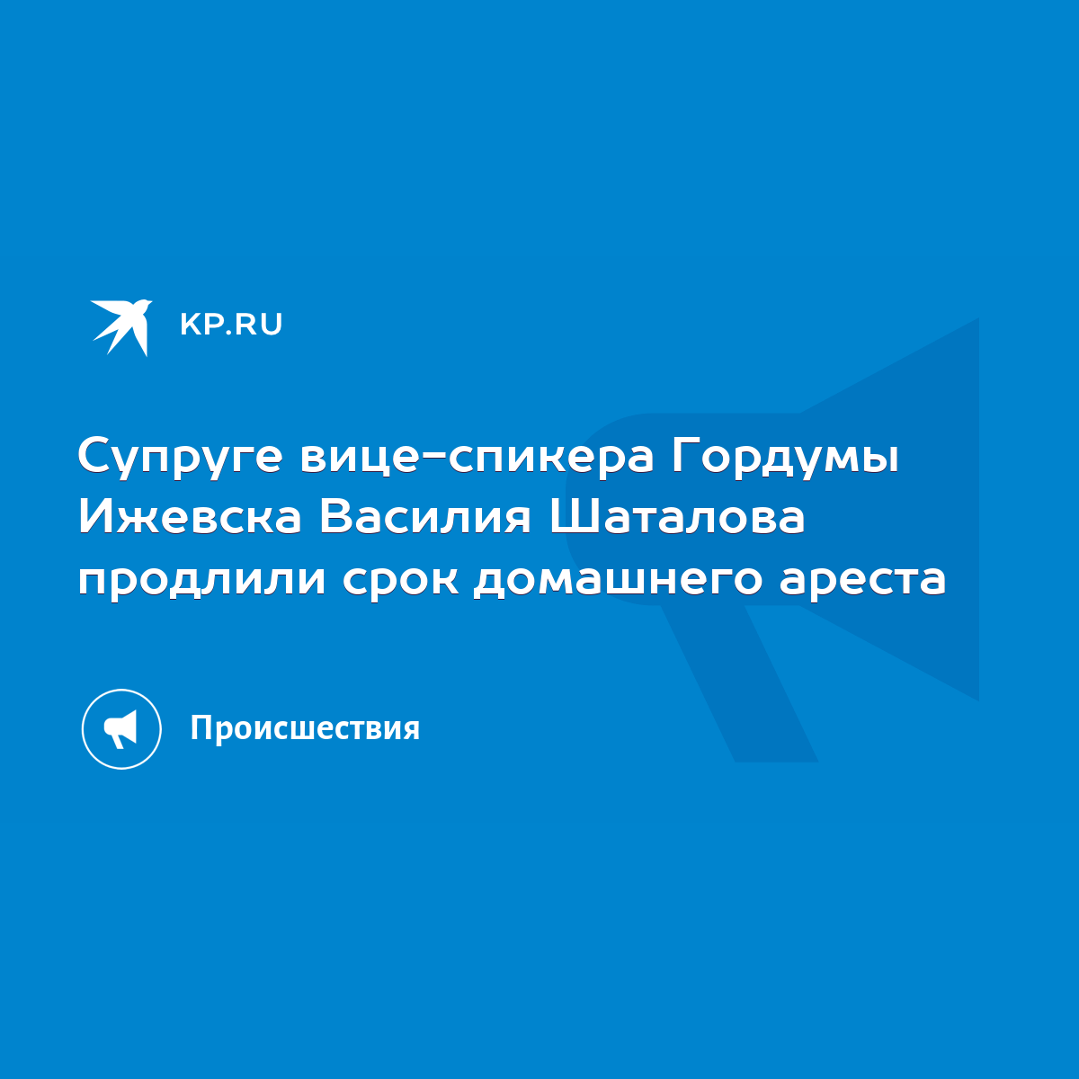 Супруге вице-спикера Гордумы Ижевска Василия Шаталова продлили срок  домашнего ареста - KP.RU