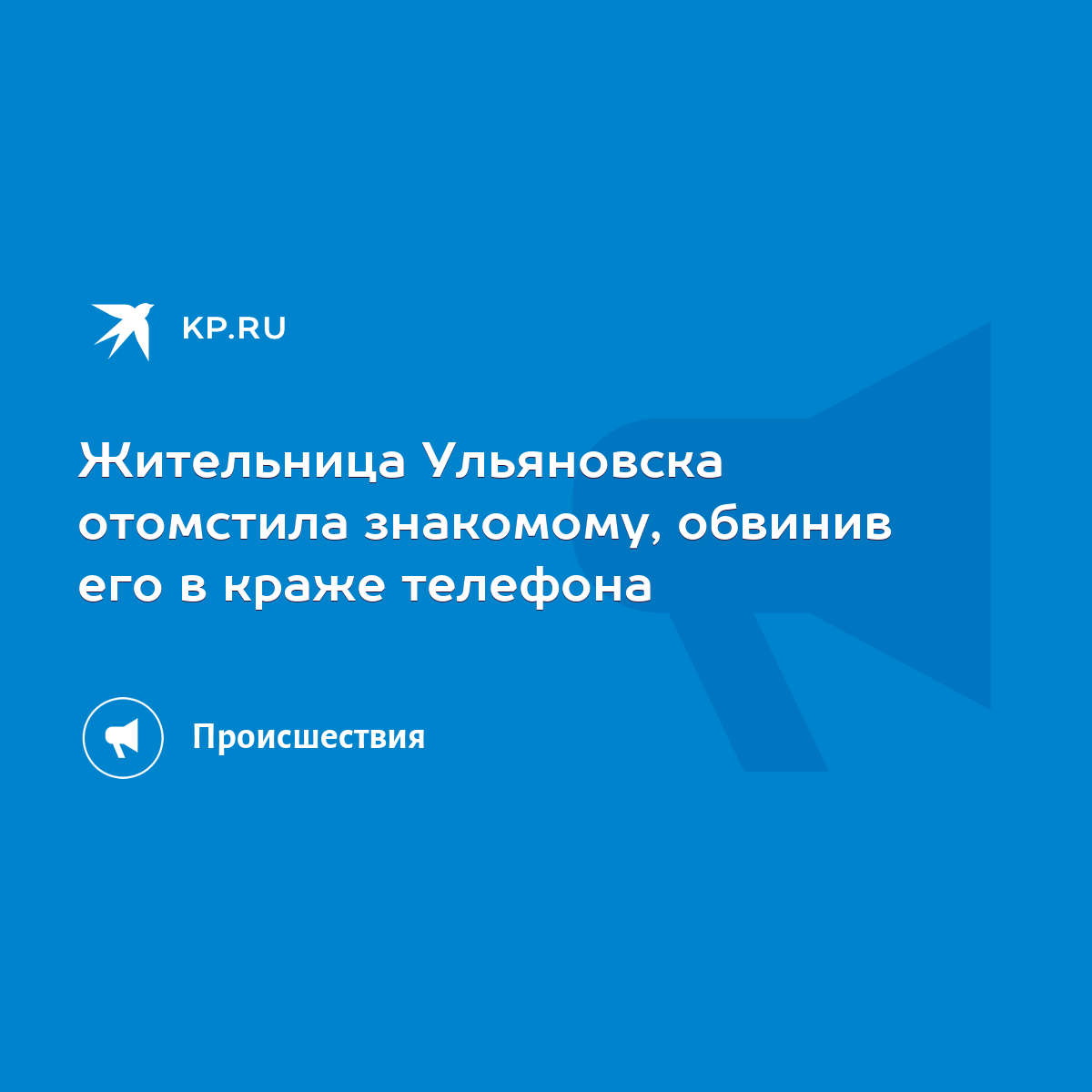 Жительница Ульяновска отомстила знакомому, обвинив его в краже телефона -  KP.RU