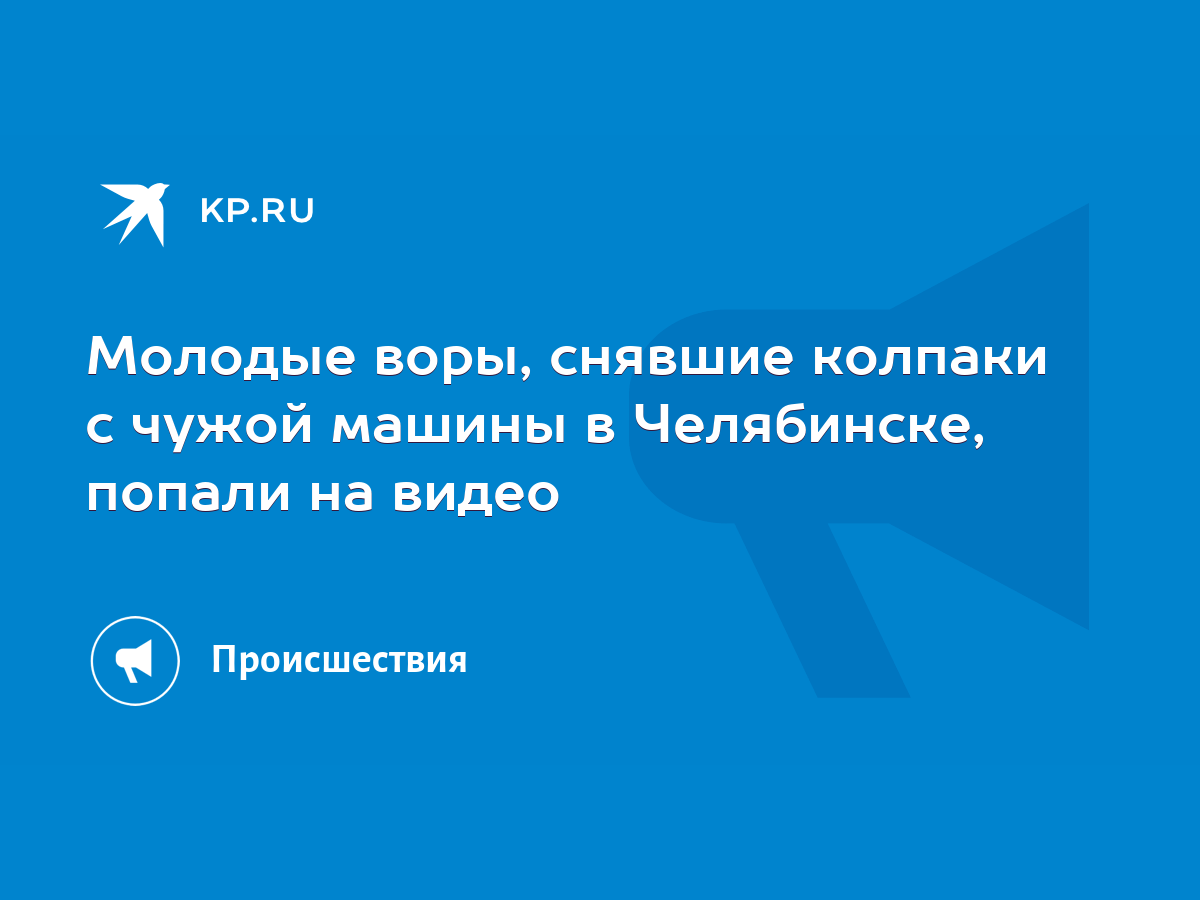 Молодые воры, снявшие колпаки с чужой машины в Челябинске, попали на видео  - KP.RU