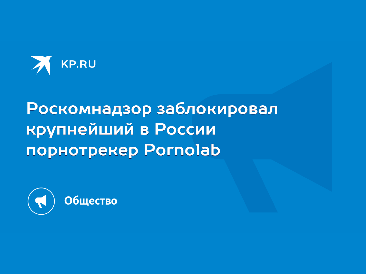 Роскомнадзор заблокировал крупнейший в России порнотрекер Pornolab - KP.RU