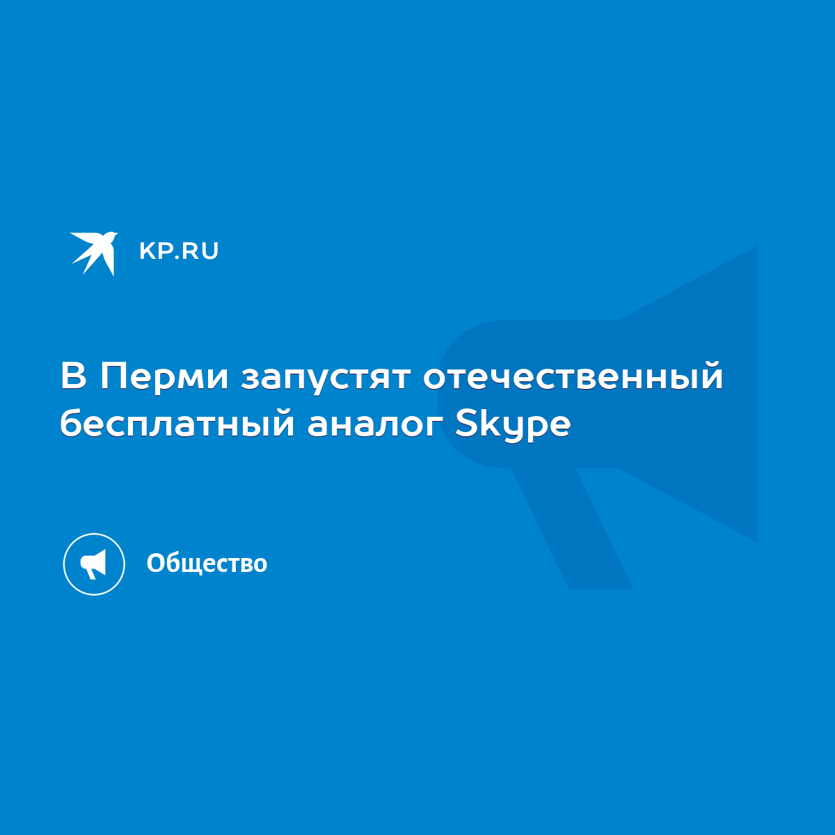 В Перми запустят отечественный бесплатный аналог Skype - KP.RU