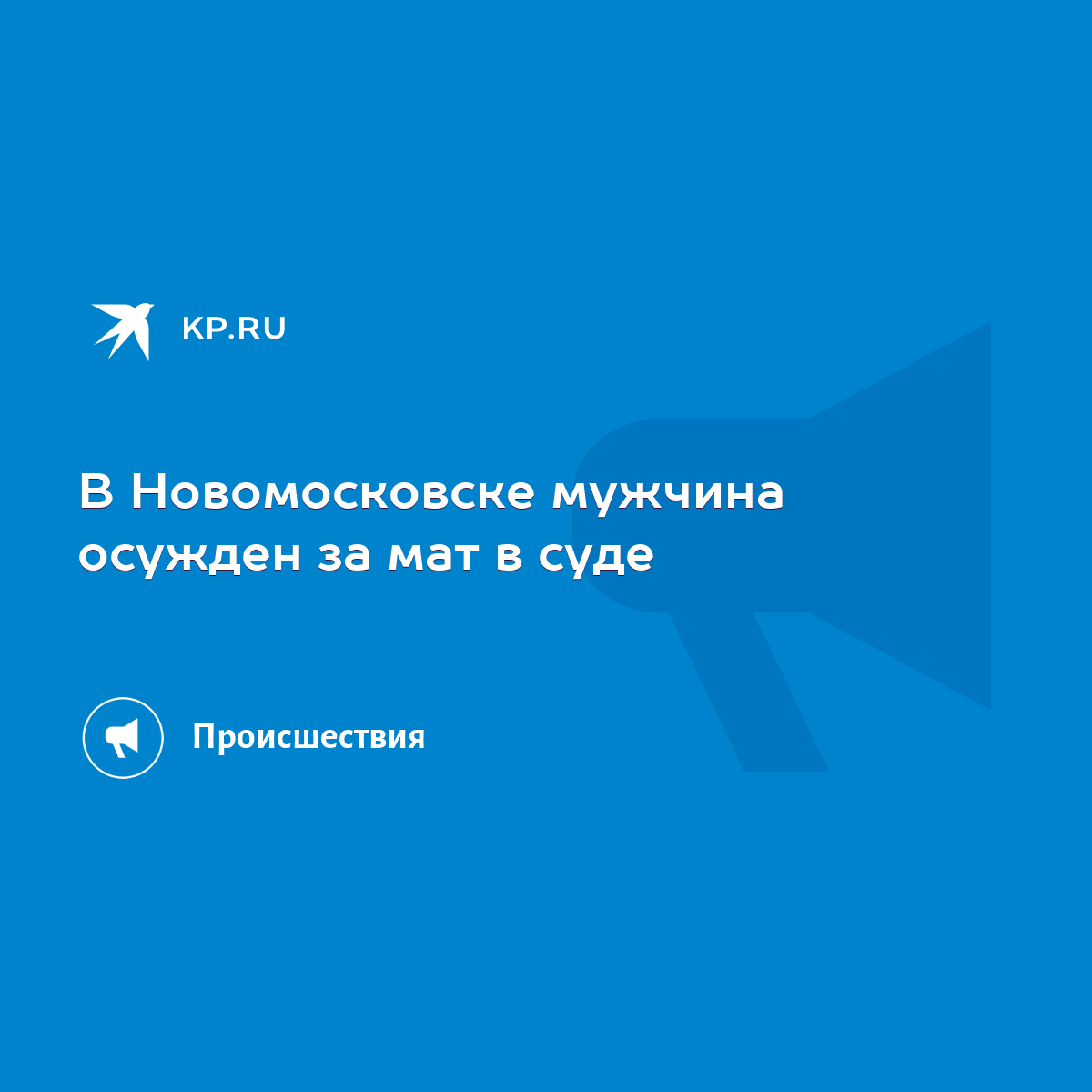 В Новомосковске мужчина осужден за мат в суде - KP.RU