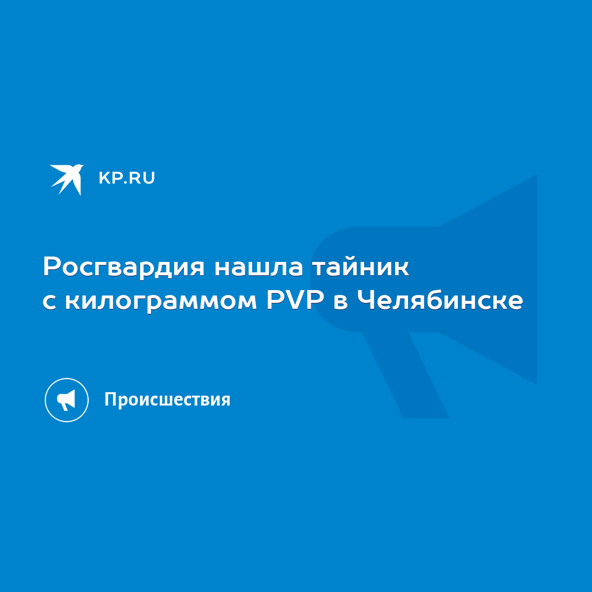 Росгвардия нашла тайник с килограммом PVP в Челябинске - KP.RU