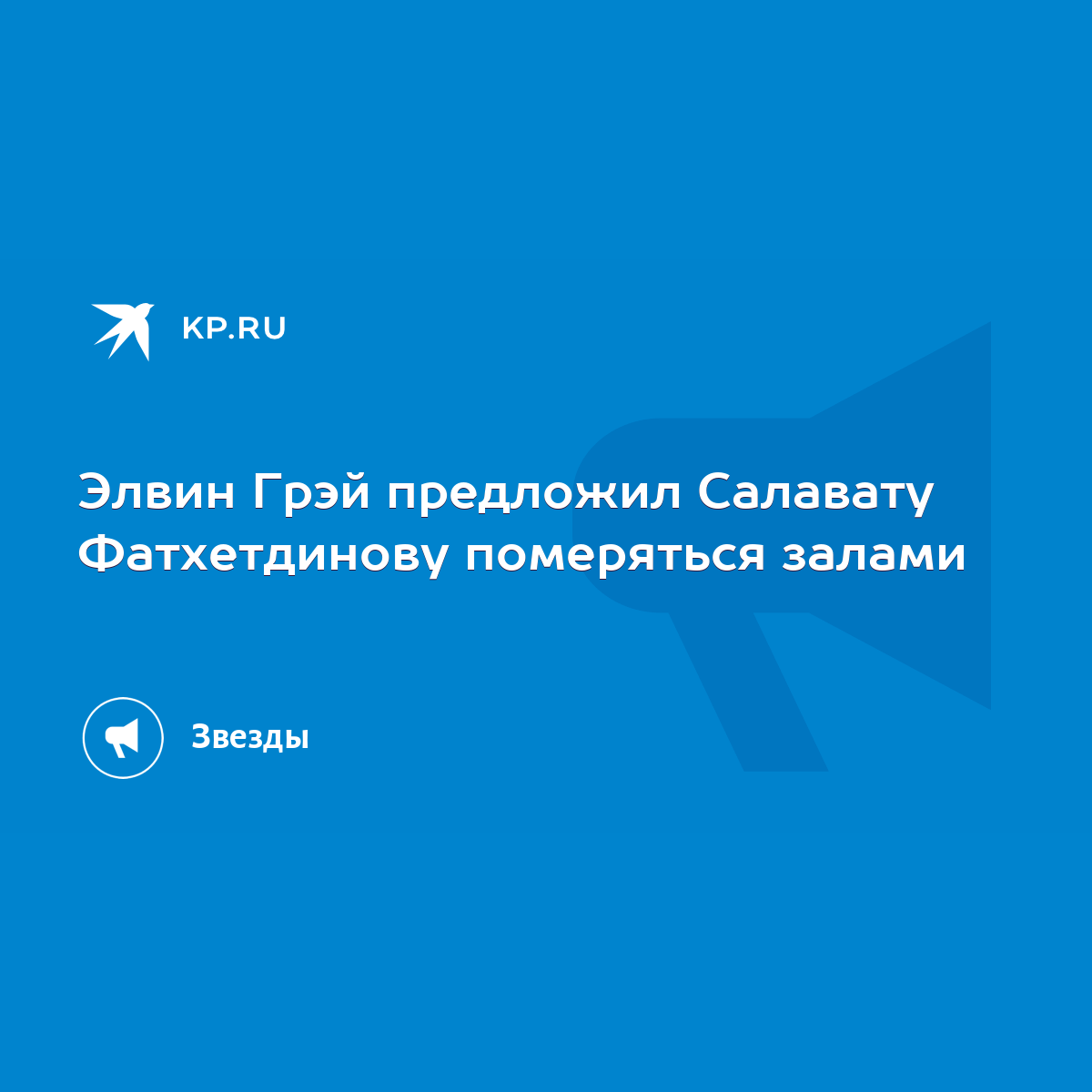 Элвин Грэй предложил Салавату Фатхетдинову померяться залами - KP.RU