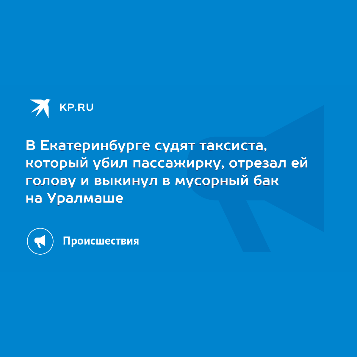 В Екатеринбурге судят таксиста, который убил пассажирку, отрезал ей голову  и выкинул в мусорный бак на Уралмаше - KP.RU