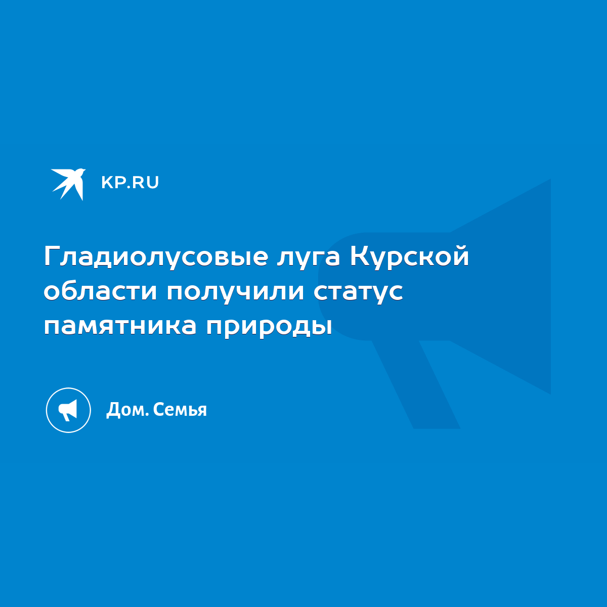 Гладиолусовые луга Курской области получили статус памятника природы - KP.RU