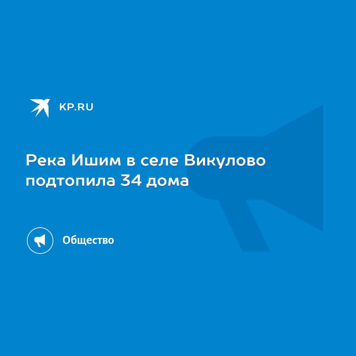 Река Ишим в селе Викулово подтопила 34 дома - KP.RU