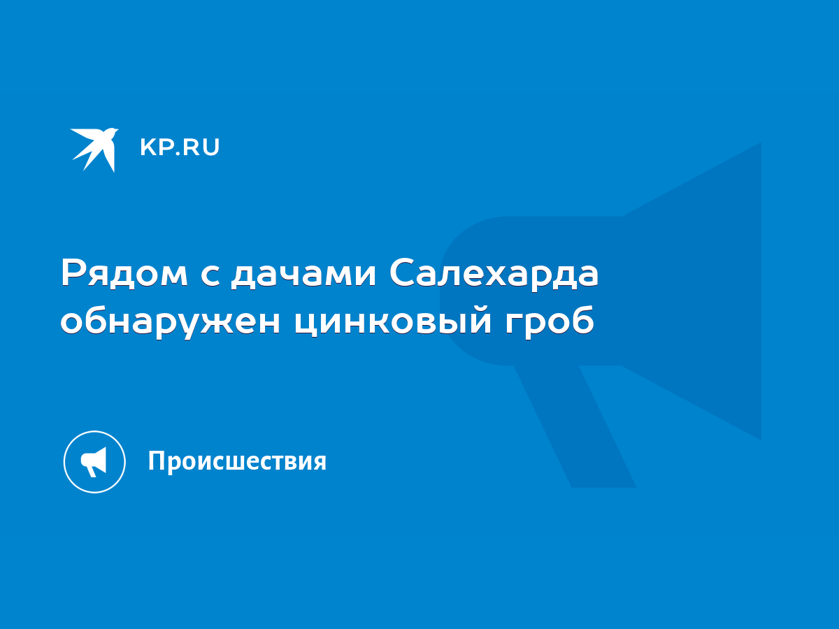 Рядом с дачами Салехарда обнаружен цинковый гроб - KP.RU