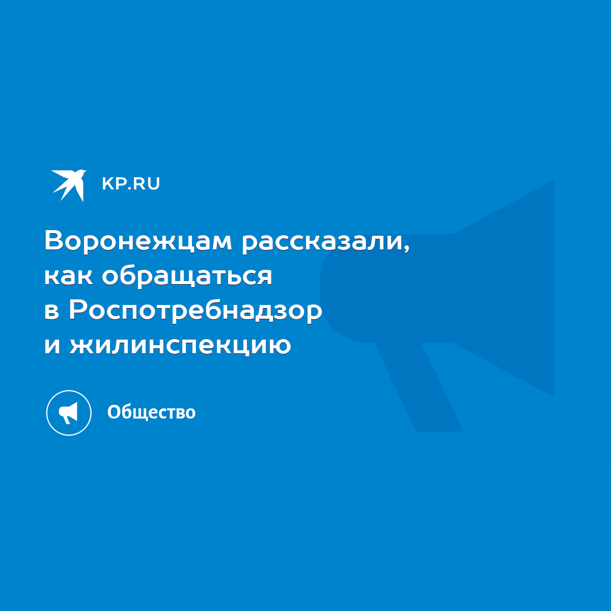 Воронежцам рассказали, как обращаться в Роспотребнадзор и жилинспекцию -  KP.RU