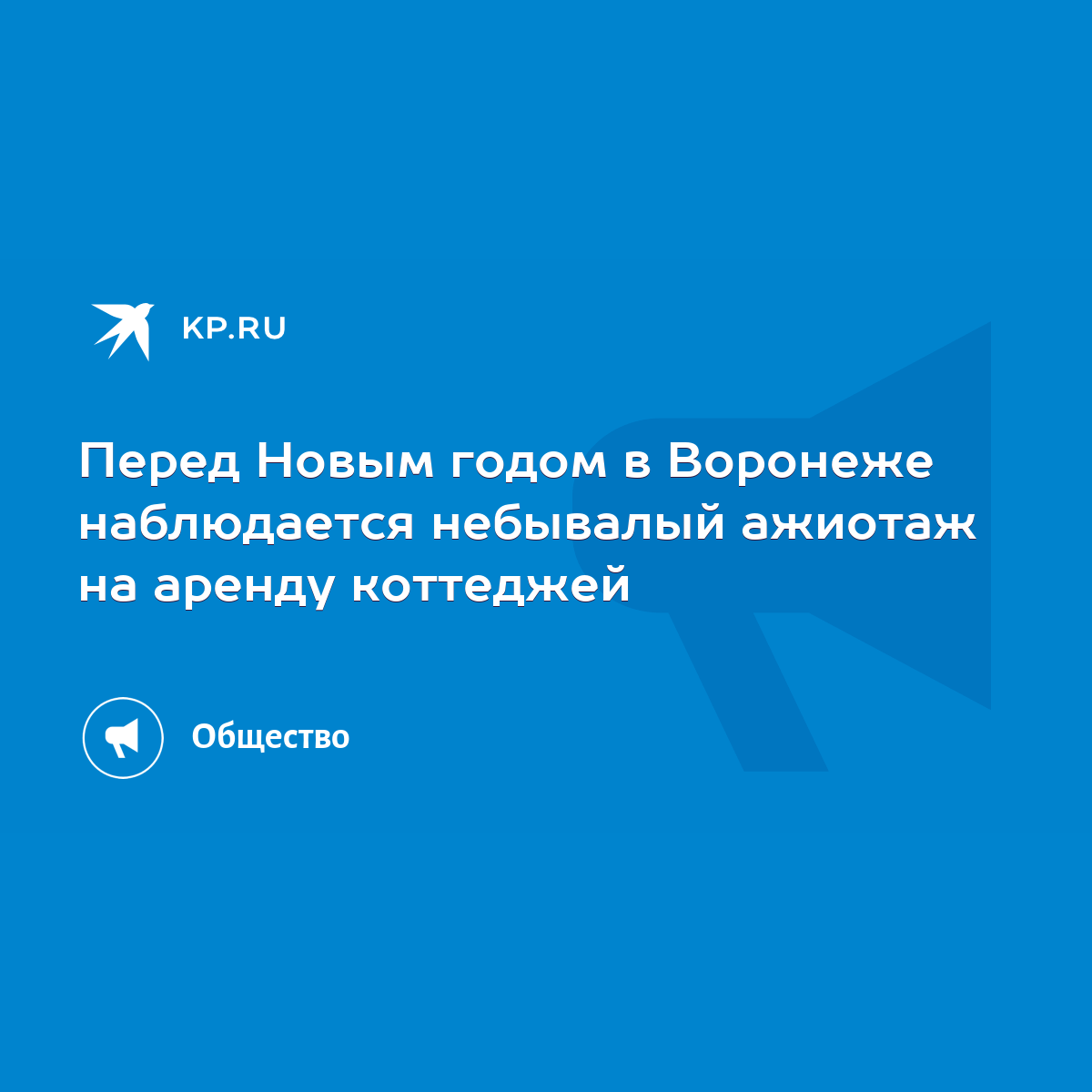 Перед Новым годом в Воронеже наблюдается небывалый ажиотаж на аренду  коттеджей - KP.RU