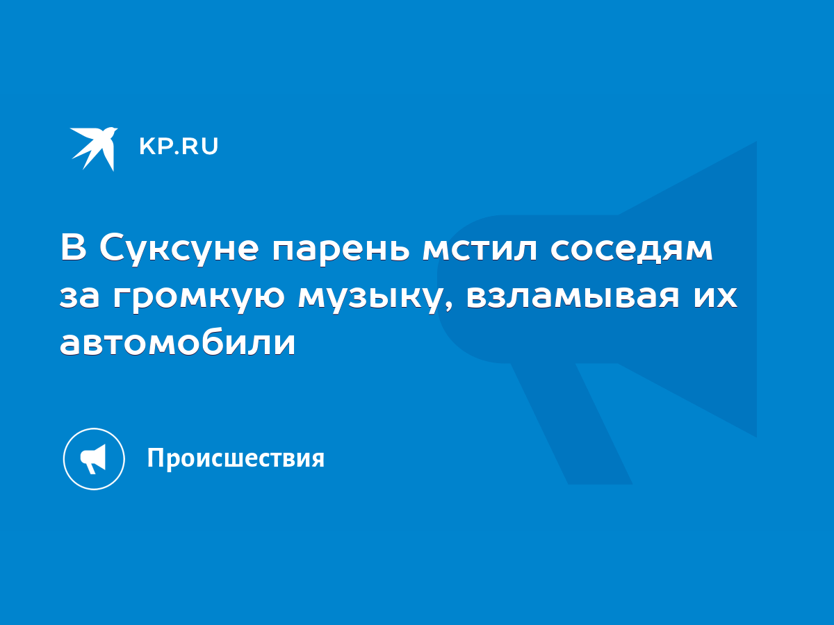 В Суксуне парень мстил соседям за громкую музыку, взламывая их автомобили -  KP.RU