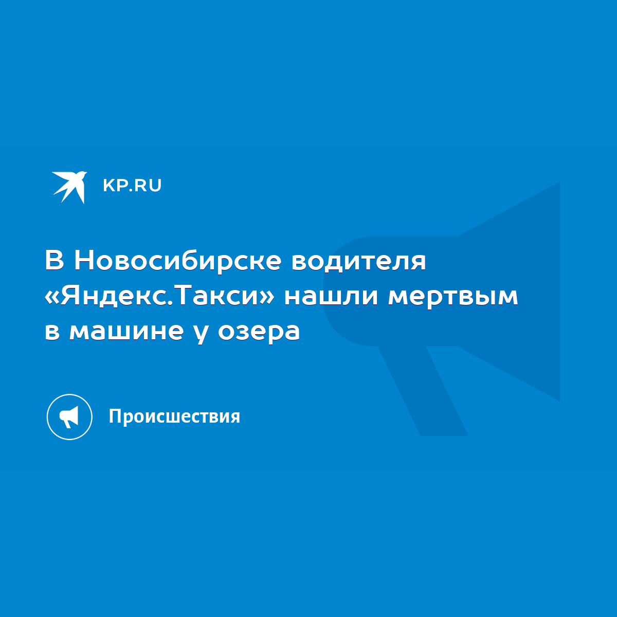 В Новосибирске водителя «Яндекс.Такси» нашли мертвым в машине у озера -  KP.RU