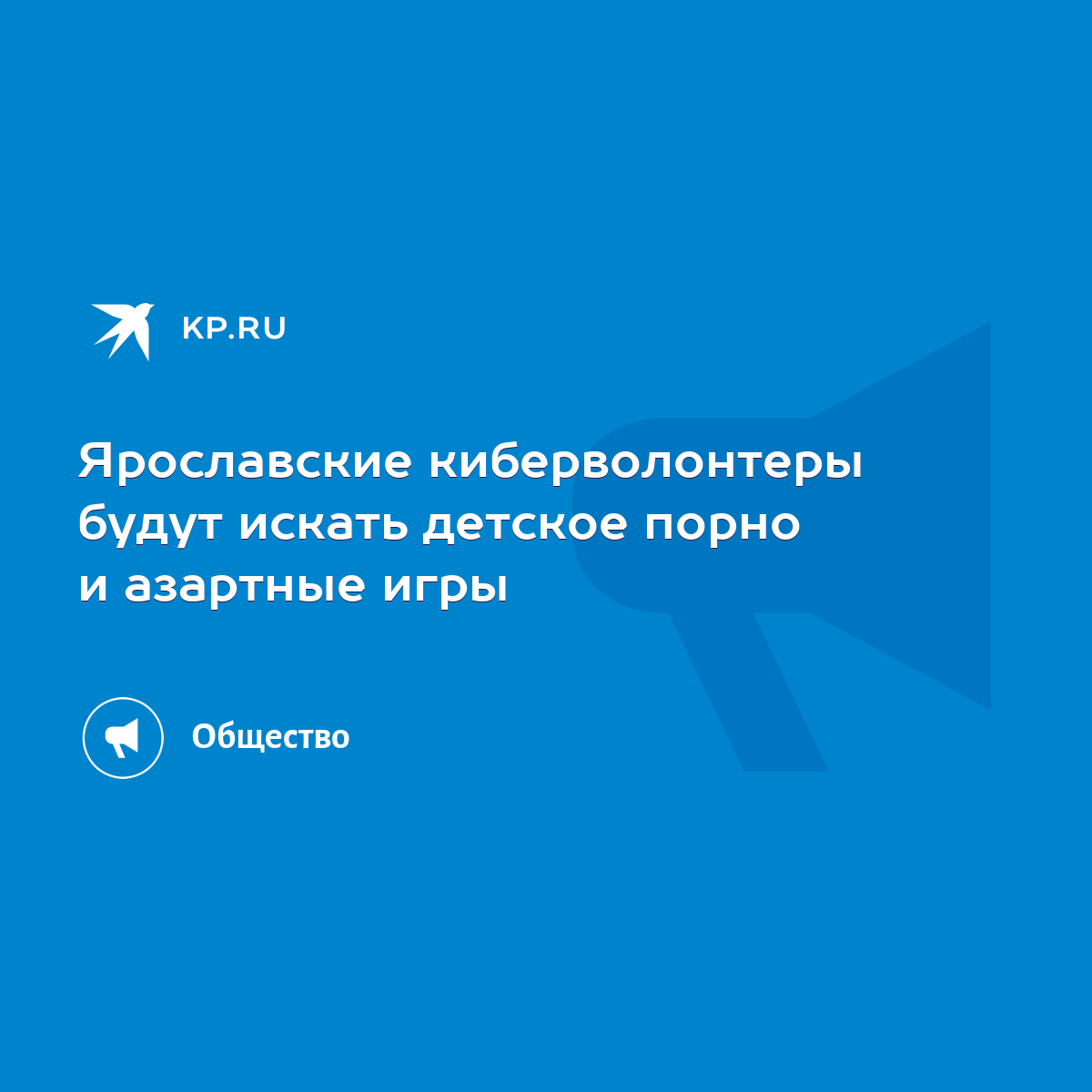 Ярославские киберволонтеры будут искать детское порно и азартные игры -  KP.RU