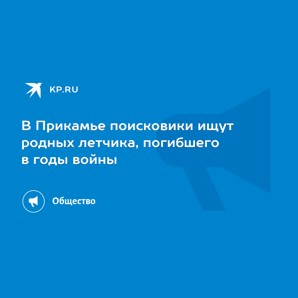 В Прикамье поисковики ищут родных летчика, погибшего в годы войны - KP.RU