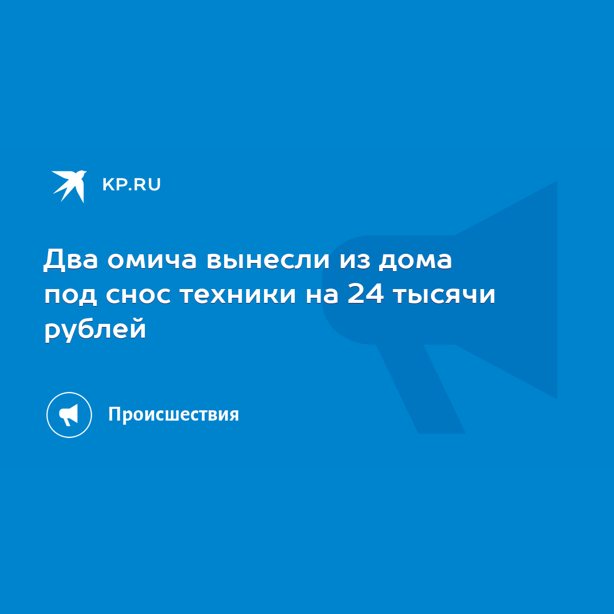 Два омича вынесли из дома под снос техники на 24 тысячи рублей - KP.RU