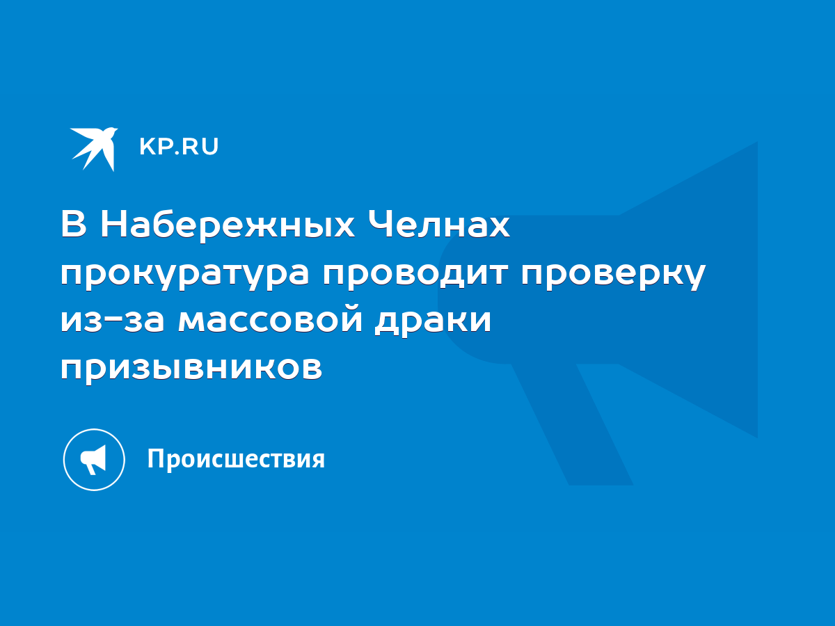 В Набережных Челнах прокуратура проводит проверку из-за массовой драки  призывников - KP.RU