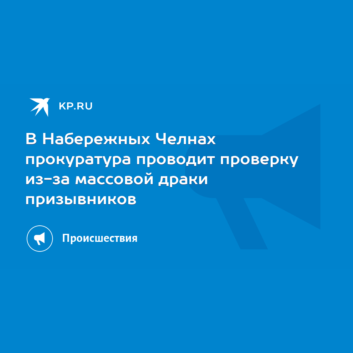 В Набережных Челнах прокуратура проводит проверку из-за массовой драки  призывников - KP.RU