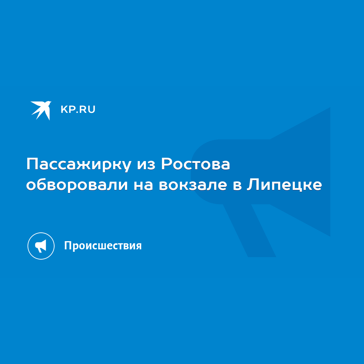 Пассажирку из Ростова обворовали на вокзале в Липецке - KP.RU