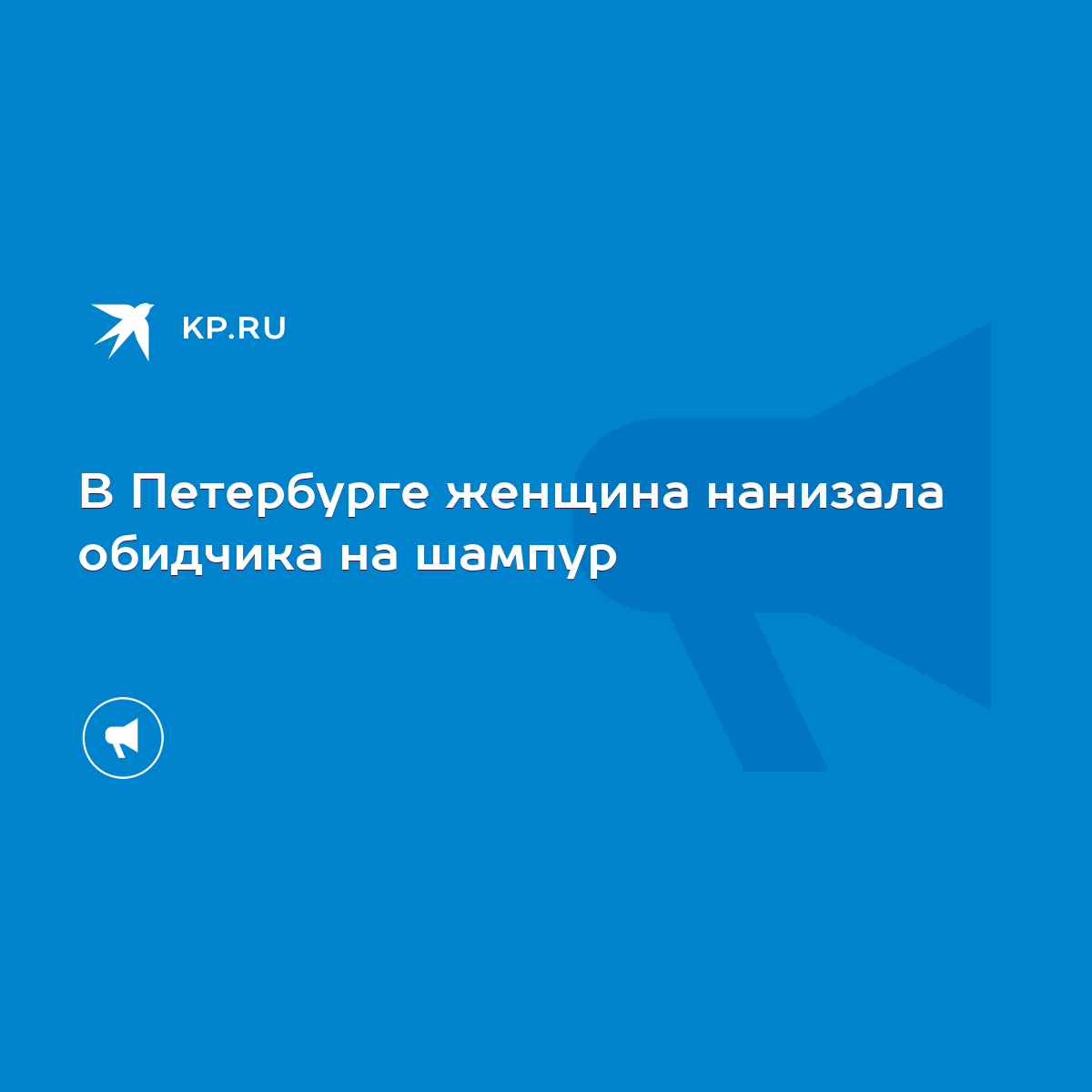 В Петербурге женщина нанизала обидчика на шампур - KP.RU