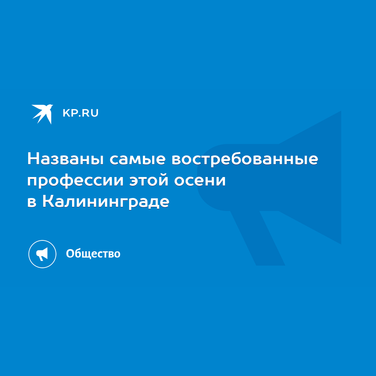 Названы самые востребованные профессии этой осени в Калининграде - KP.RU