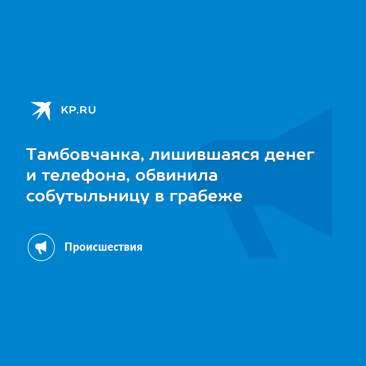 Тамбовчанка, лишившаяся денег и телефона, обвинила собутыльницу в грабеже -  KP.RU