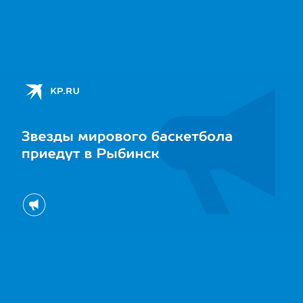 Звезды мирового баскетбола приедут в Рыбинск - KP.RU