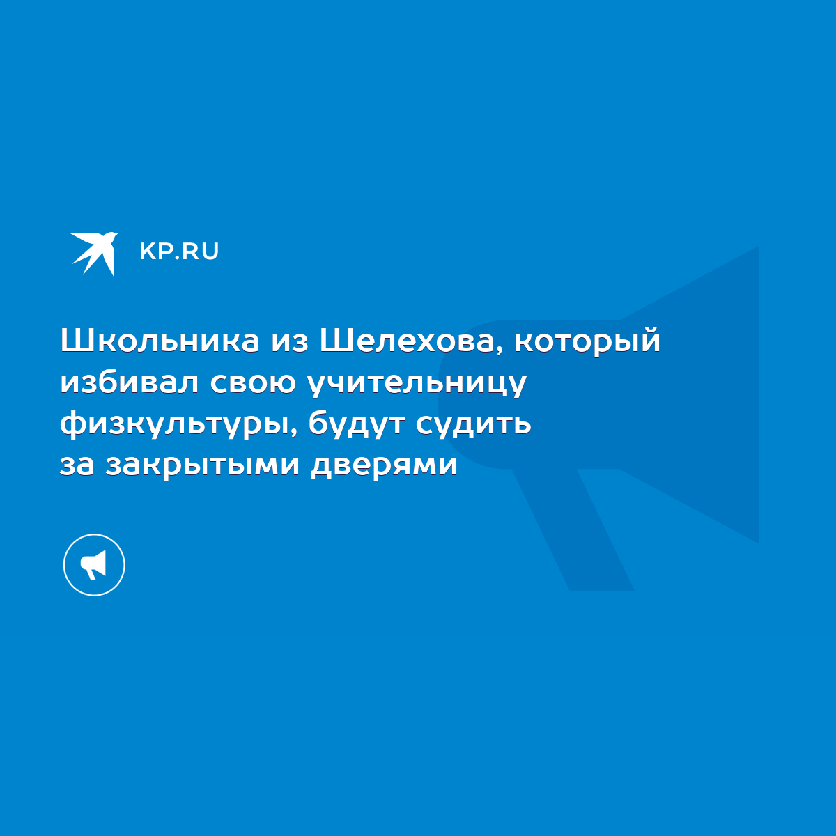 Школьника из Шелехова, который избивал свою учительницу физкультуры, будут  судить за закрытыми дверями - KP.RU