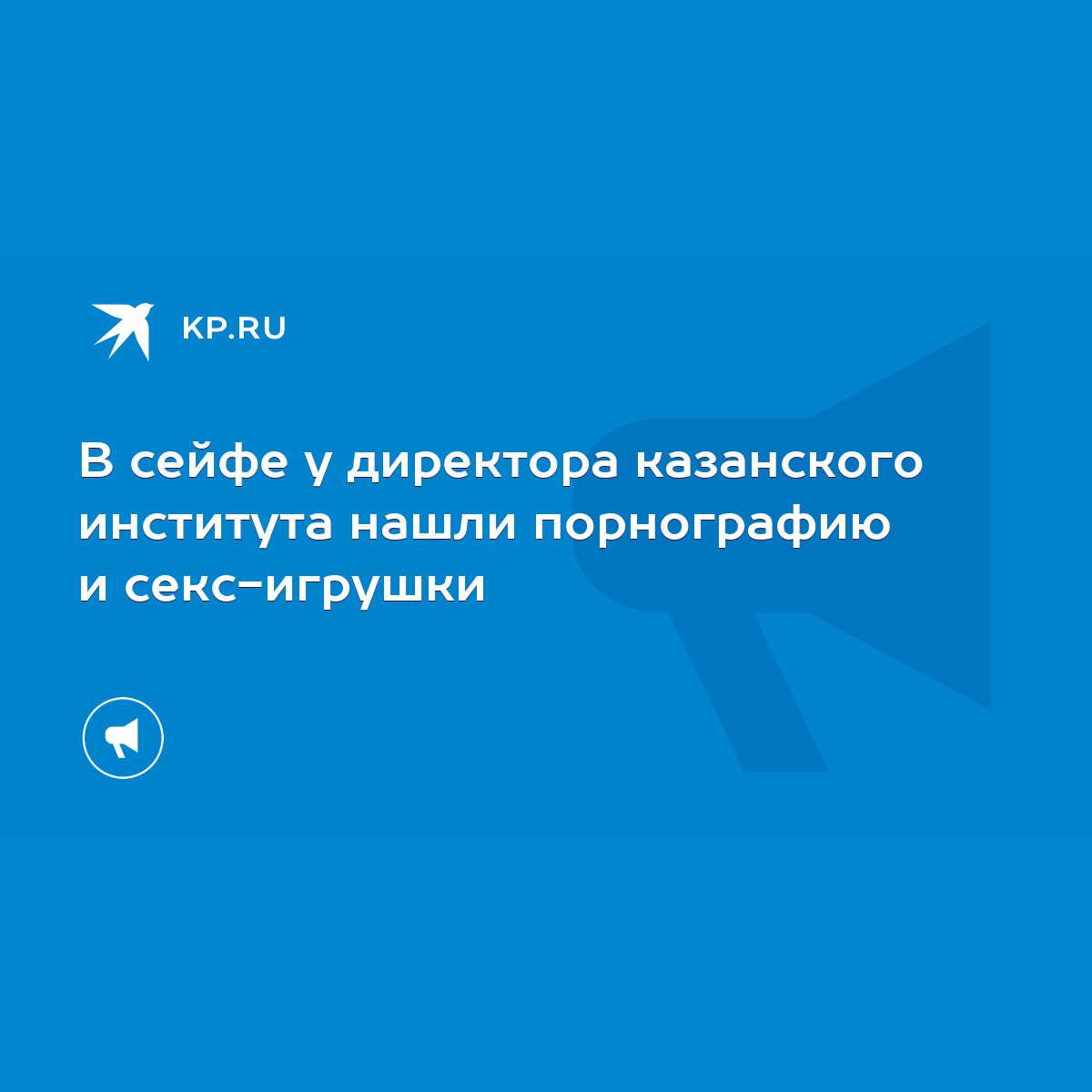 В сейфе у директора казанского института нашли порнографию и секс-игрушки -  KP.RU