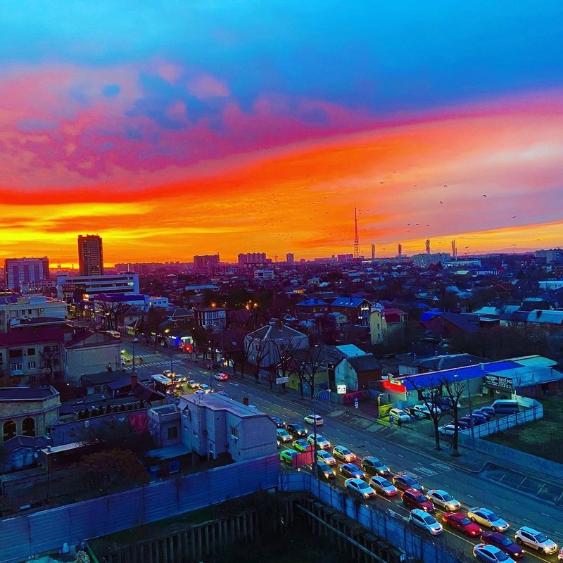 Восход и закат солнца в Краснодаре / Продолжительность светового дня / Данные за весь год